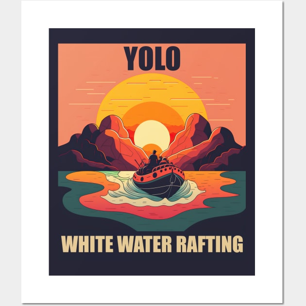 White Water Rafting 1 - Yolo Wall Art by i2studio